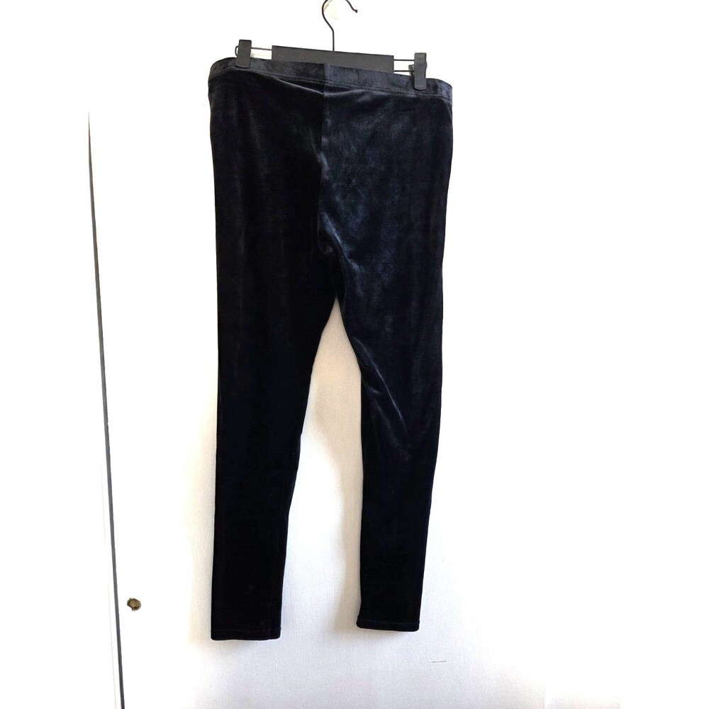 Conceited Women's Plus Size Black Velvet Leggings 1X/2X